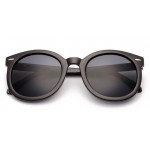 Black Round Arrow Arm Polarized Lens Sunglasses